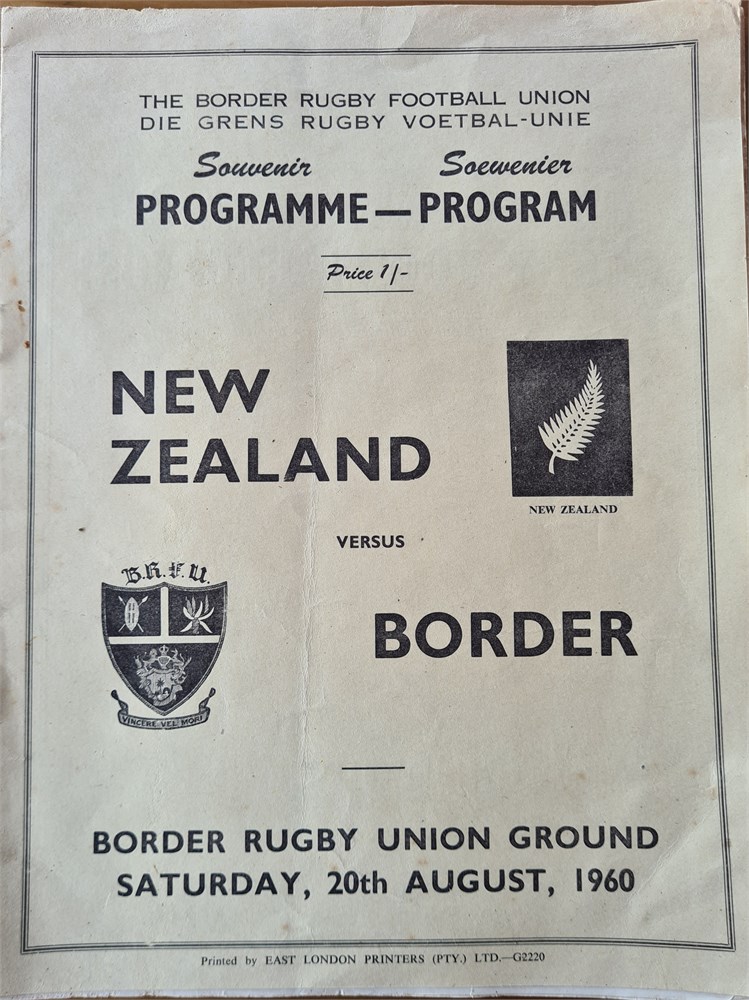 Michael Fahey - Sports Memorabilia Australia - Rugby Union - Tour Prog ...