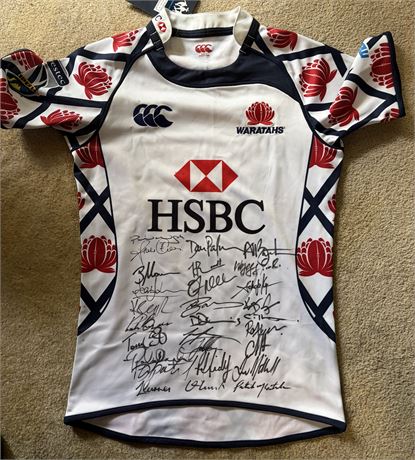Rugby Union - Jersey signed. 2010 NSW Waratah